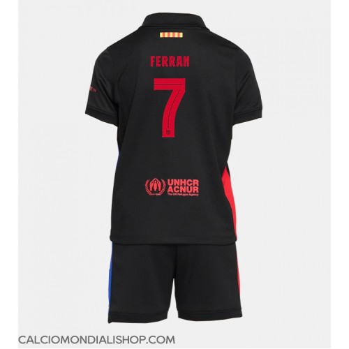 Maglie da calcio Barcelona Ferran Torres #7 Seconda Maglia Bambino 2024-25 Manica Corta (+ Pantaloni corti)